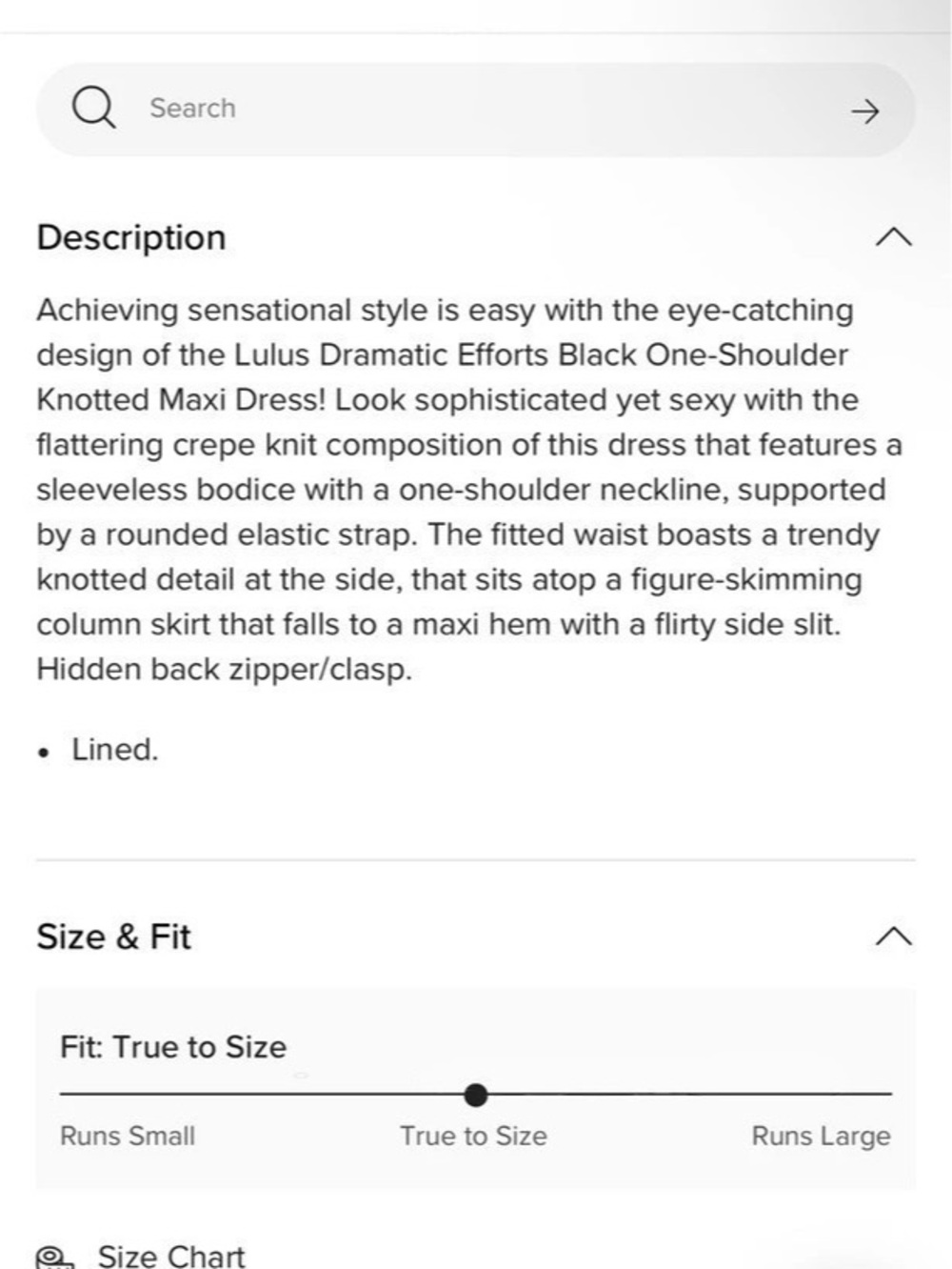 Lulus Dramatic Efforts Black One-Shoulder Knotted Maxi Dress NWT - Picture 5 of 5